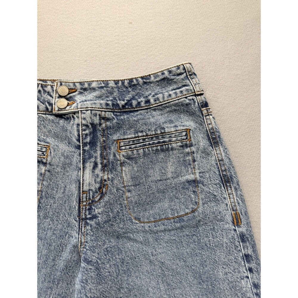 Habitual Women’s Wide Leg Jeans Size 26 High Rise Light Wash Blue Denim Pants - Picture 7 of 16